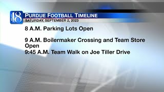 Schedule of events for the Purdue Football game [upl. by Anwahs210]