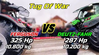 Massey Ferguson 8730 S VS DeutzFahr 8280 TTV  Tug Of War matchWhich wins 1080p Shorts [upl. by Aylmar]