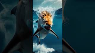 quotShark vs Lion The Ultimate Hybrid Animal Fusionquothybridanimals sharklionfusion animalscience [upl. by Fagen]