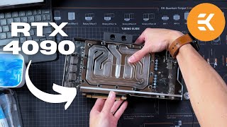 How to Install EKWB EKQuantum Vector² Trio RTX 4090 GPU Water Block Tutorial [upl. by Olia34]