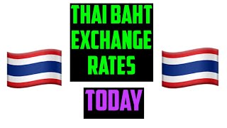 Thai Baht Exchange Rates Today 27 SEPTEMBER 2024 [upl. by Koren862]