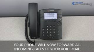 Polycom VVX 300 amp 400 Series Phone  How to Forward Calls [upl. by Aihsekat608]