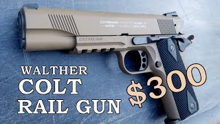 quotColtquot Walther 1911 22 LR Rail Gun  Is It A Reliable amp Accurate 300 Pistol  Shooting Review [upl. by Bilac]