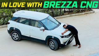 Maruti Suzuki Brezza CNG fully detailed review In Hindi  Brezza Cng average🔥Long Trip Experience [upl. by Bosch]