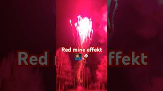 Fyrverkeri 🎆🚀 red mine effektFireworks red mine Fyrverkeri fireworks pyro nyår subscribe [upl. by Wendin]