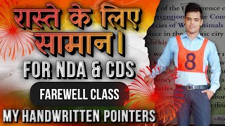 NDA amp CDS Final Revision with Anurag Bhaiya  Handwritten notes Most Important Class [upl. by Guinevere]