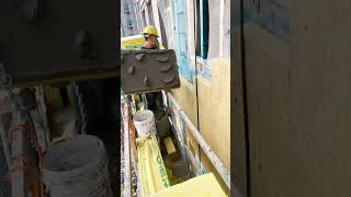 Exterior wall rock wool board installation process goodtools smartwork [upl. by Ahsan]