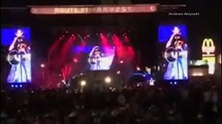 Las Vegas Shooting Cellphone videos captures panic as shots ring out at Vegas music festival [upl. by Radnaskela]