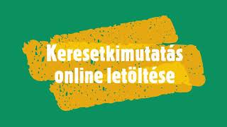 Keresetkimutatás online letöltése Jövedelemkimutatás a NAV oldaláról [upl. by Ynaffet]