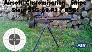 Airsoft Customisation  Snipe Steyr SSG 69 P2  ASG [upl. by Nosemaj]