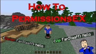 How To PermissionsEX  Minecraft Plugin Tutorial [upl. by Aicenek992]