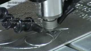 Stainless Steel Deep Engraving with 2550 CNC Router Engraver [upl. by Akemaj]