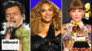 The Ultimate 2021 GRAMMYs Recap Beyoncé amp Taylor Swift Make History  Billboard News [upl. by Hefter665]