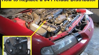 How To Replace a 94 Prelude Distributor HowToLoucom [upl. by Nedak]