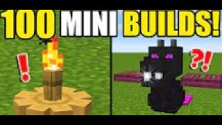 100 MINI Build Hacks amp Tricks Minecraft [upl. by Mulry]