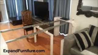 Console turns into goliath of a table Junior Giant Expand Furniture demo [upl. by Maynord43]