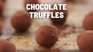 Easy Chocolate Truffles Recipe Shorts [upl. by Marchese385]