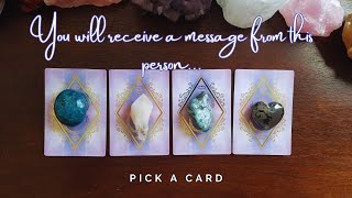 💌 Youll receive a message from this person 💌  pick a card  tarot reading [upl. by Zandra]