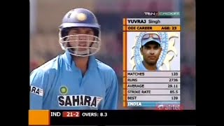 Smashing Yuvraj Singh 110 vs WI Indian Oil Cup 2005  He will be missed at World Cup [upl. by Erminna]