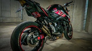 Suzuki GSR 750 MIVV Double Gun Exhaust Sound [upl. by Ennalorac]