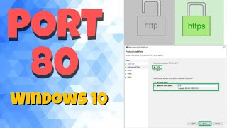 How to Open or Close Port 80 in Windows 10 [upl. by Teyut996]