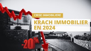 Crise de limmobilier  les prix de vente en baisse de 20 en 2024 [upl. by Roshan]