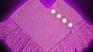 CROCHET TUTORIAL PONCHO NIÑA 2 AÑOS PARTE 1 DE 2 [upl. by Engedus797]