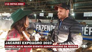 Jacareí Expo Agro Repórter monta em boi de mais de uma tonelada ao vivo [upl. by Clemen]