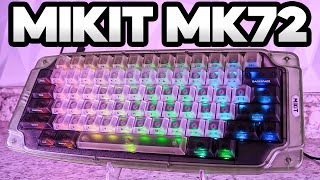 Mikit MK72 Keyboard Build  Type Test  Gold Brown Pro TTC Switch [upl. by Nithsa]