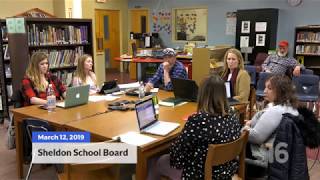 Sheldon School Board  31219 [upl. by Ellard]