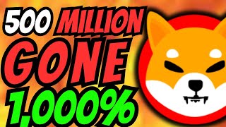 🚨 SHIBA INU BURN RATE UP 1000 🔥 500M SHIB GONE – 300 RALLY NEXT 🚀 [upl. by Enomal]