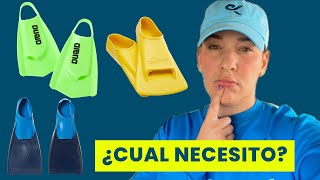 ¿Qué tipo de aletas chapaletas debo comprar según mi nivel Natación [upl. by Eessac9]