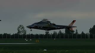 XPlane 12 XTrident AW109 SP Departs Arrives and Gets Ready For Another Flight p [upl. by Idhem]