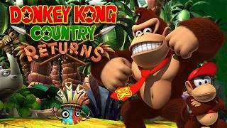 Donkey Kong Country Returns HD  Full Game 100 Walkthrough No Damage [upl. by Eninahpets]