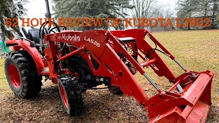 Kubota L3902 62 hour review and damage update [upl. by Atthia]