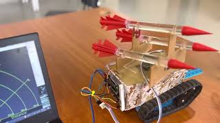 Radar based missile launcher with Arduino [upl. by Hamilah]