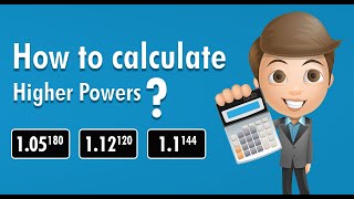 JAIIB AFM Annuities  Module C  Calculate Higher Powers in Normal Calculator [upl. by Dunseath]