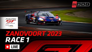 LIVE  Race 1  Zandvoort  Fanatec Gt World Challenge English [upl. by Yadahs]