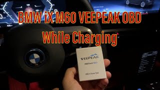 VEEPEAK OBD Battery Temp while charging BMW iX M60 [upl. by Dayiz]