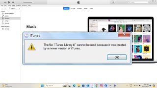 Fix The File quot iTunes Libraryitlquot Cannot be Read Because it was Created by a Newer version iTunes [upl. by Eiwoh]