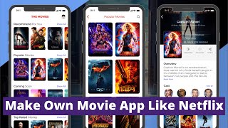 How To Make Movie App Professional And Dynamic App  How to Make Netflix Hotstar Clone Movies App [upl. by Nerot]