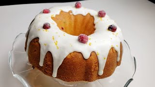 Cranberry Bundt Cake Recipe [upl. by Ylrebmik]