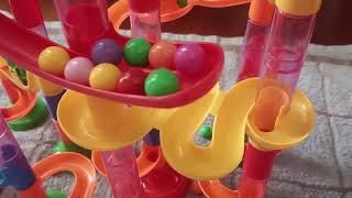 ASMR Marble Run Sound 1312 Most Satisfying Fast And Slow Marble Run Motion [upl. by Noyar]