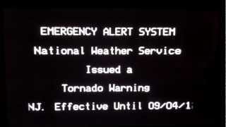 RARE Tornado Warning ON TV [upl. by Celinka]