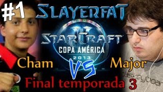 starcraft 2 HOTS en español TvZ Copa america  Major vs Cham  parte 1 [upl. by Ahsirkal973]