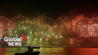 New Years 2024 countdown celebrations amp fireworks around the world  PART 2 [upl. by Galatia380]