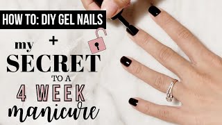 Gel Manicure at Home on Natural Nails  SECRET to long lasting polish [upl. by Gilder]