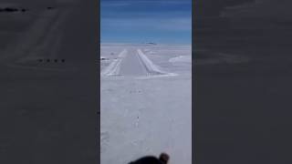 Icelandair 767 Landing on Ice Runway in Antarctica  Cockpit View aviation landing ice 767 [upl. by Yesoj396]