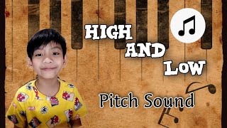 HIGH PITCH AND LOW PITCH SOUND EXAMPLE  PERFORMANCE TASK IN MUSIC  HIGH AND LOW PITCH SOUND [upl. by Assinna]