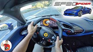 The Ferrari SF90 Spider is Seductively Fast  Smooth POV Drive Review [upl. by Mario]